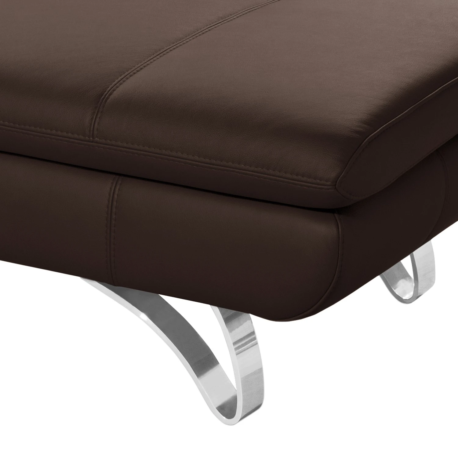 Loftscape Polsterhocker Buin - Echtleder Canela: Schokobraun 3 Loftscape Polsterhocker Buin - Echtleder Canela: Schokobraun – Bild 3