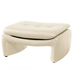 Loftscape Polsterhocker Budal - Echtleder - Echtleder Canela: Weiß