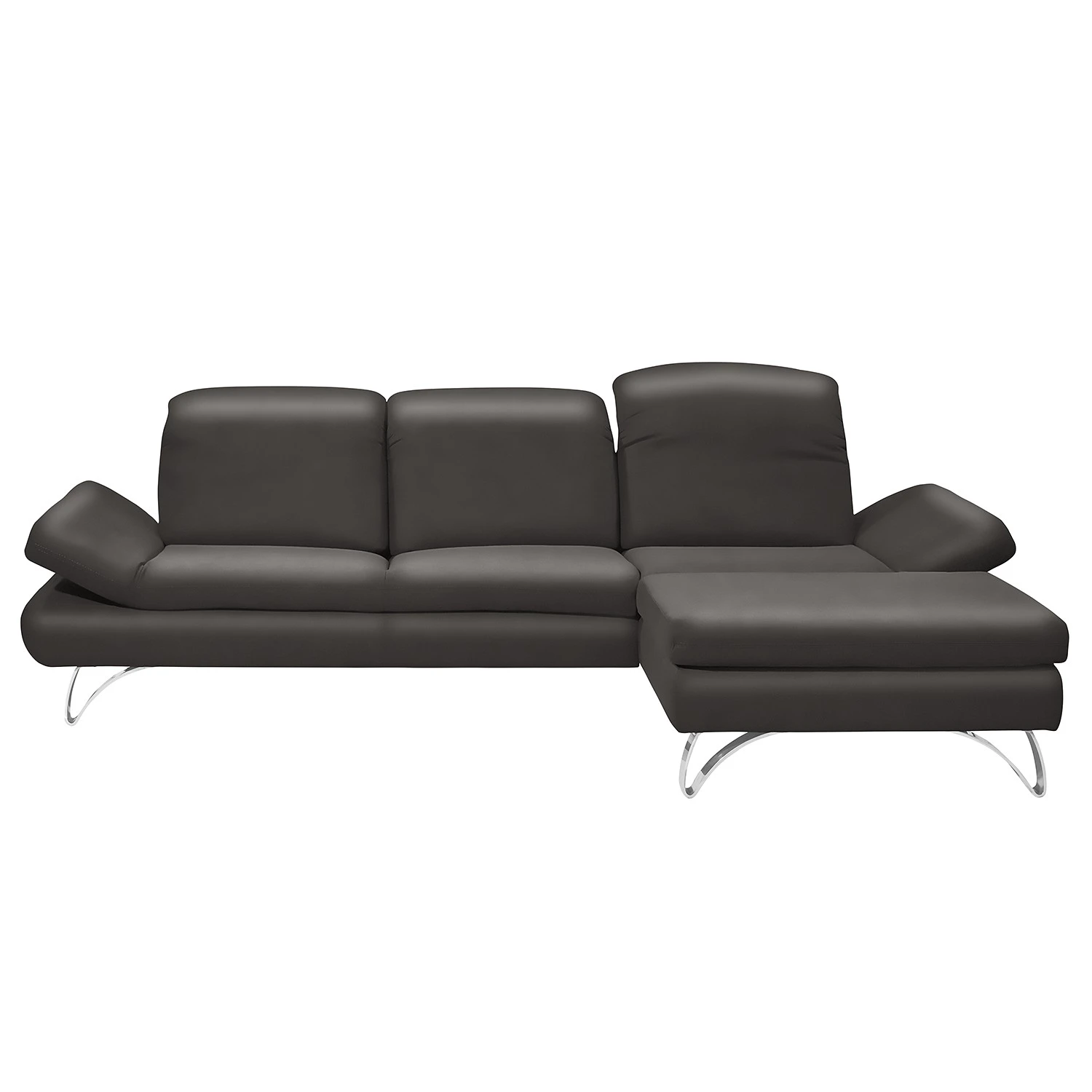 Loftscape Ecksofa Buin - Echtleder - Echtleder Canela: Anthrazit - Longchair davorstehend rechts 3 Loftscape Ecksofa Buin - Echtleder - Echtleder Canela: Anthrazit - Longchair davorstehend rechts – Bild 3