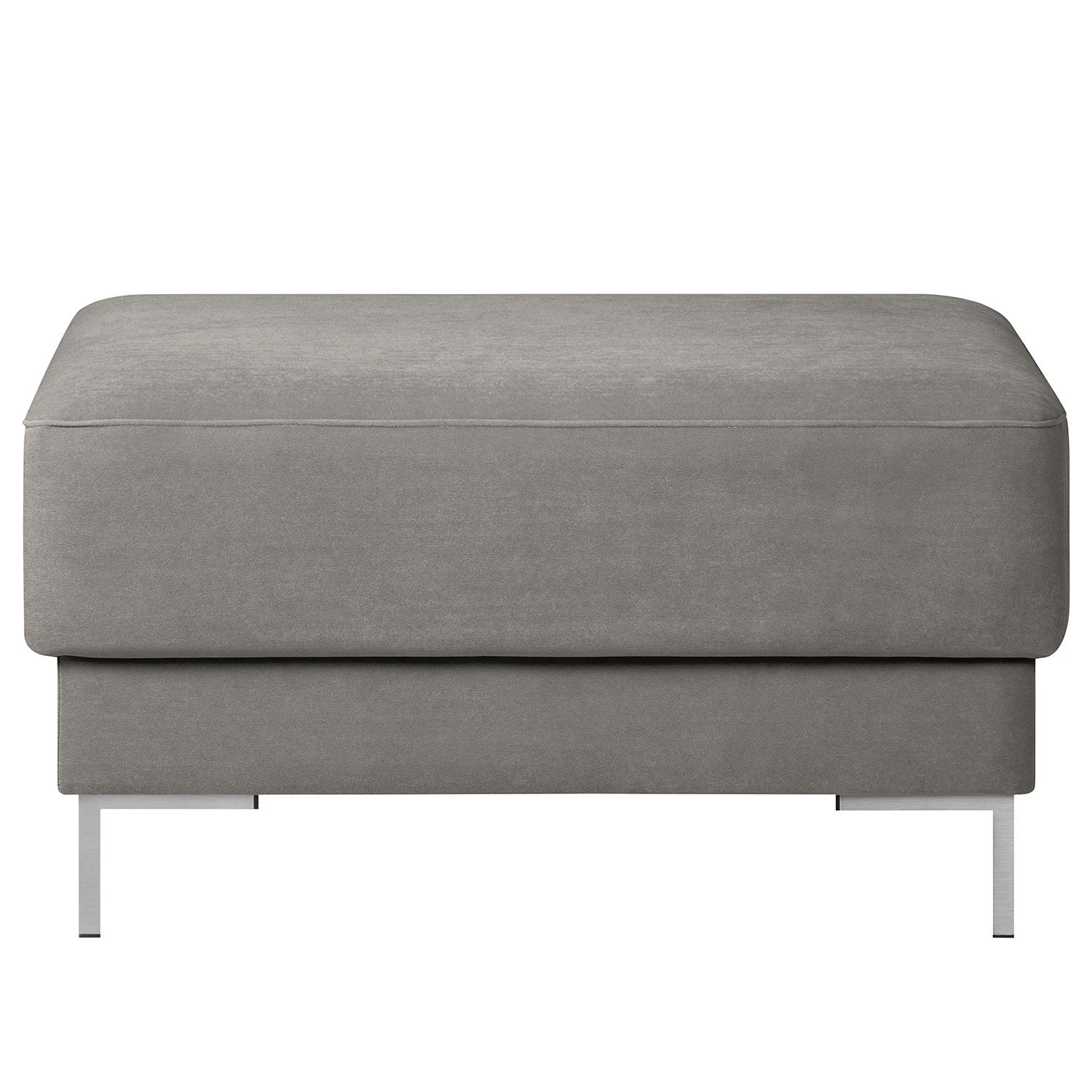 Fredriks Polsterhocker Summer - Samt Vaia: Grau 1 Fredriks Polsterhocker Summer - Samt Vaia: Grau