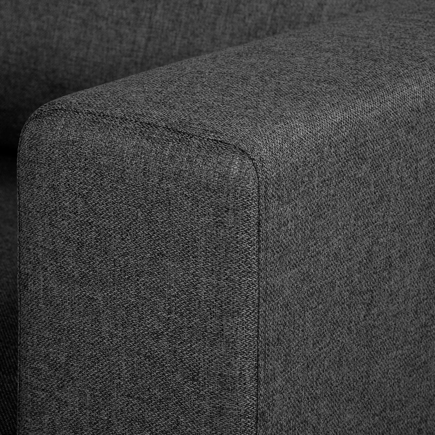 Fredriks Wohnlandschaft Summer Webstoff - Webstoff Mavie: Anthrazit - Longchair davorstehend rechts / Ottomane links 18 Fredriks Wohnlandschaft Summer Webstoff - Webstoff Mavie: Anthrazit - Longchair davorstehend rechts / Ottomane links – Bild 18