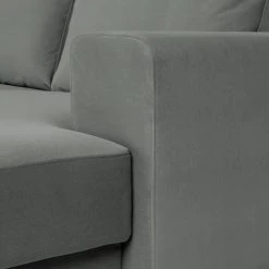 Fredriks Wohnlandschaft Summer Webstoff - Samt Vaia: Grau - Longchair davorstehend rechts / Ottomane links -Wohnzimmermöbel boutique en ligne 1000279791 210730 10324500638 DETAILS P000000001000279791