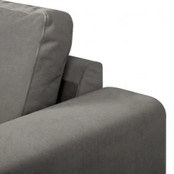 Fredriks Wohnlandschaft Summer Webstoff - Samt Vaia: Grau - Longchair davorstehend rechts / Ottomane links -Wohnzimmermöbel boutique en ligne 1000279791 211217 13142900689 DETAILS P000000001000279791