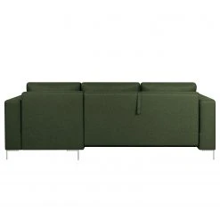 Fredriks Ecksofa Summer - Webstoff Mavie: Dunkelgrün - Longchair davorstehend rechts - Mit Schlaffunktion -Wohnzimmermöbel boutique en ligne 1000279799 211217 13143400757 DETAILS P000000001000279799