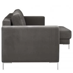 Fredriks Ecksofa Summer - Samt Vaia: Dunkelgrau - Longchair davorstehend rechts - Mit Schlaffunktion -Wohnzimmermöbel boutique en ligne 1000279810 211217 13144000862 DETAILS P000000001000279810