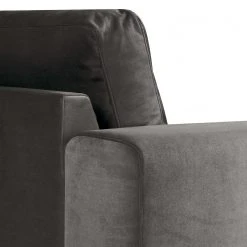 Fredriks Ecksofa Summer - Samt Vaia: Dunkelgrau - Longchair davorstehend rechts - Mit Schlaffunktion -Wohnzimmermöbel boutique en ligne 1000279810 211217 13144000906 DETAILS P000000001000279810