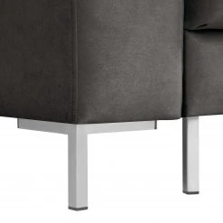 Fredriks Ecksofa Summer - Samt Vaia: Dunkelgrau - Longchair davorstehend rechts - Mit Schlaffunktion -Wohnzimmermöbel boutique en ligne 1000279810 211217 13144100961 DETAILS P000000001000279810