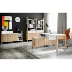 Norrwood Regal Holvik - Eiche Sonoma Dekor / Weiß -Wohnzimmermöbel boutique en ligne 1000280674 210813 08154300115 MOOD DETAILS P000000001000280674 mood