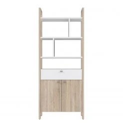 Norrwood Regal Holvik - Eiche Sonoma Dekor / Weiß -Wohnzimmermöbel boutique en ligne 1000280674 210813 08154300117 DETAILS P000000001000280674