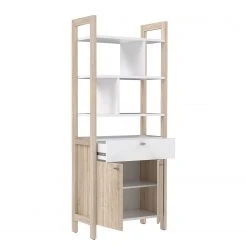 Norrwood Regal Holvik - Eiche Sonoma Dekor / Weiß -Wohnzimmermöbel boutique en ligne 1000280674 210813 08154300119 DETAILS P000000001000280674