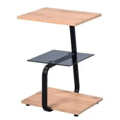 Loftscape Beistelltisch Argy - Braun / Schwarz