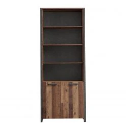 Red Living Regal Clifford IV - Altholz Dekor / Dunkelgrau -Wohnzimmermöbel boutique en ligne 1000280712 210813 08155900398 DETAILS P000000001000280712