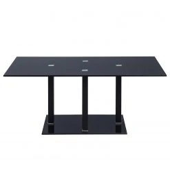 Loftscape Couchtisch Narva - Glas / Metall - Schwarz -Wohnzimmermöbel boutique en ligne 1000280745 210720 06493700078 DETAILS P000000001000280745