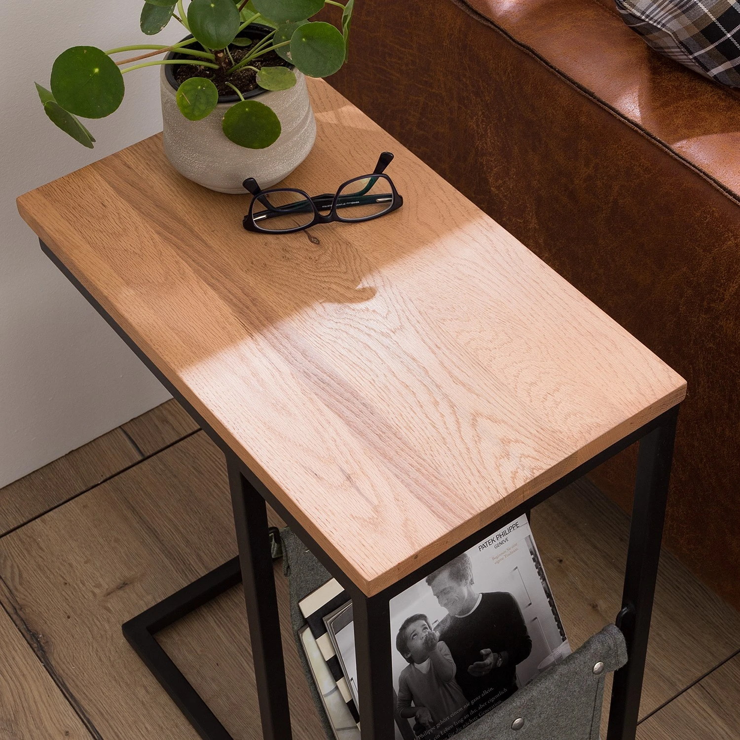 Ars manufacti Beistelltisch Montverde III - Eiche massiv / Metall - Eiche 5 Ars manufacti Beistelltisch Montverde III - Eiche massiv / Metall - Eiche – Bild 5