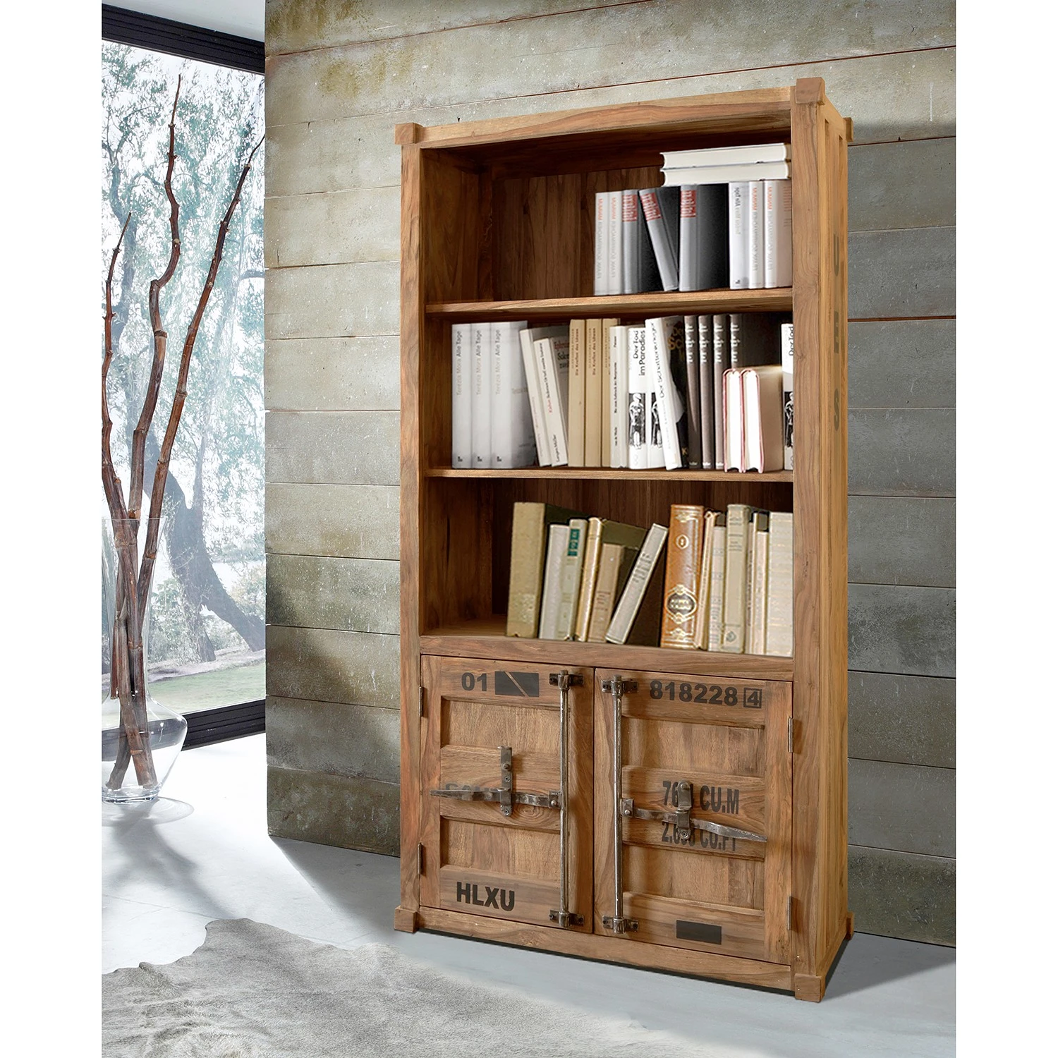 Wolf-Möbel Regal Container - Sheesham massiv 2 Wolf-Möbel Regal Container - Sheesham massiv – Bild 2