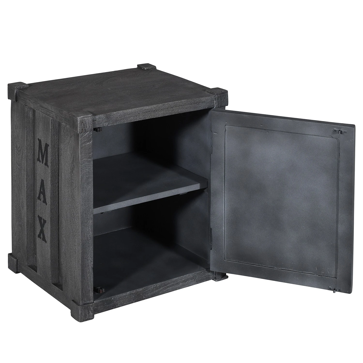 Wolf-Möbel Nachtkommode Container II - Akazie Grau 11 Wolf-Möbel Nachtkommode Container II - Akazie Grau – Bild 11