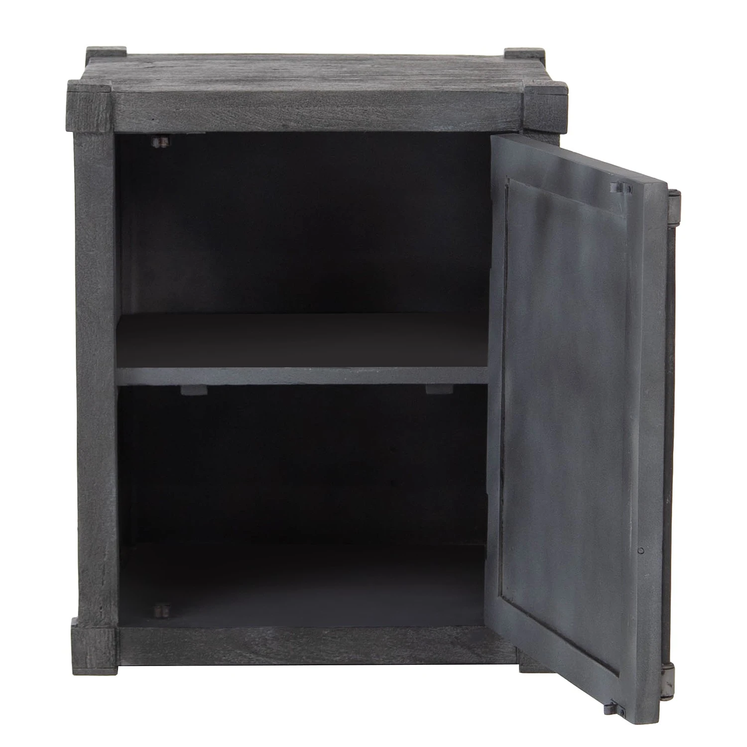 Wolf-Möbel Nachtkommode Container II - Akazie Grau 10 Wolf-Möbel Nachtkommode Container II - Akazie Grau – Bild 10