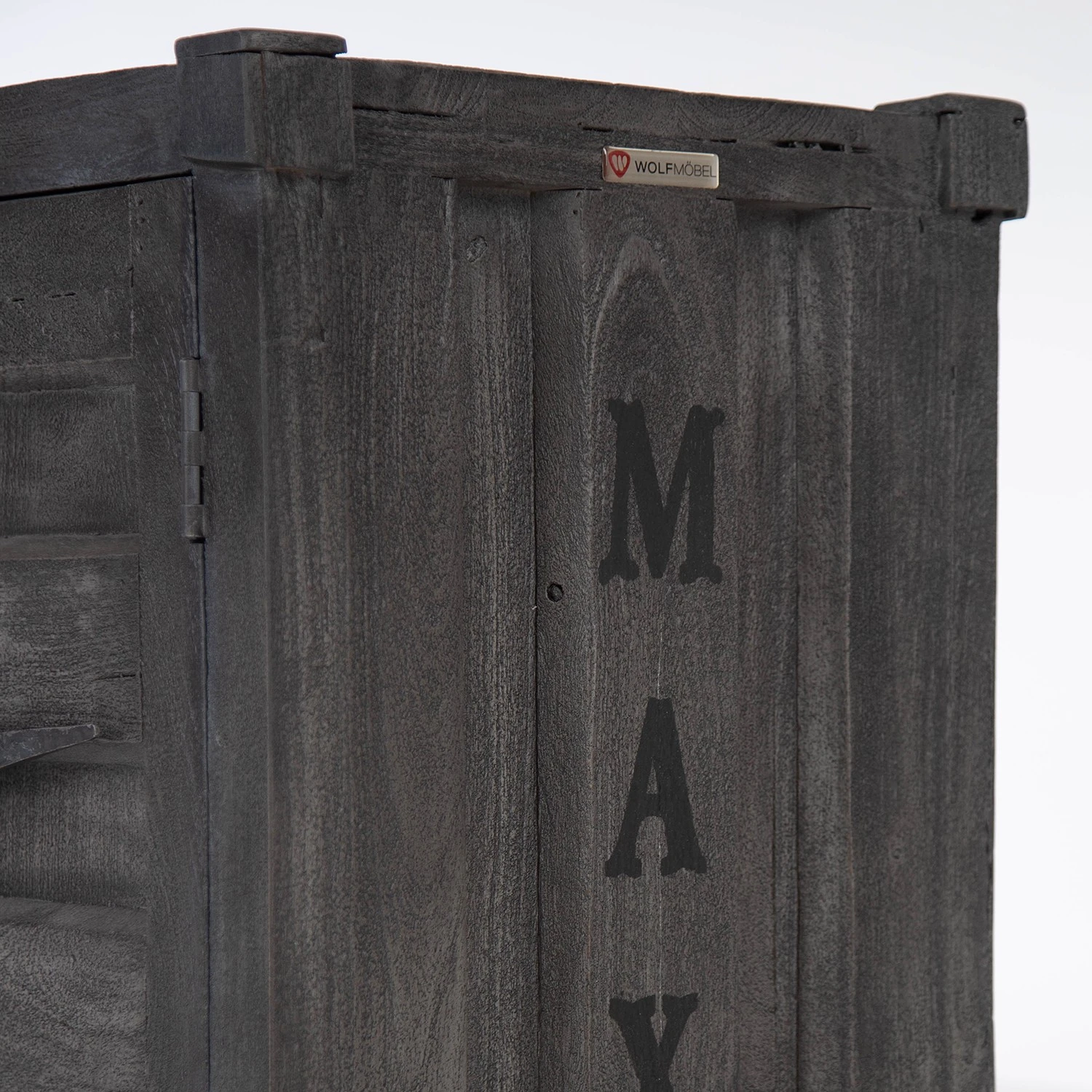Wolf-Möbel Nachtkommode Container II - Akazie Grau 17 Wolf-Möbel Nachtkommode Container II - Akazie Grau – Bild 17