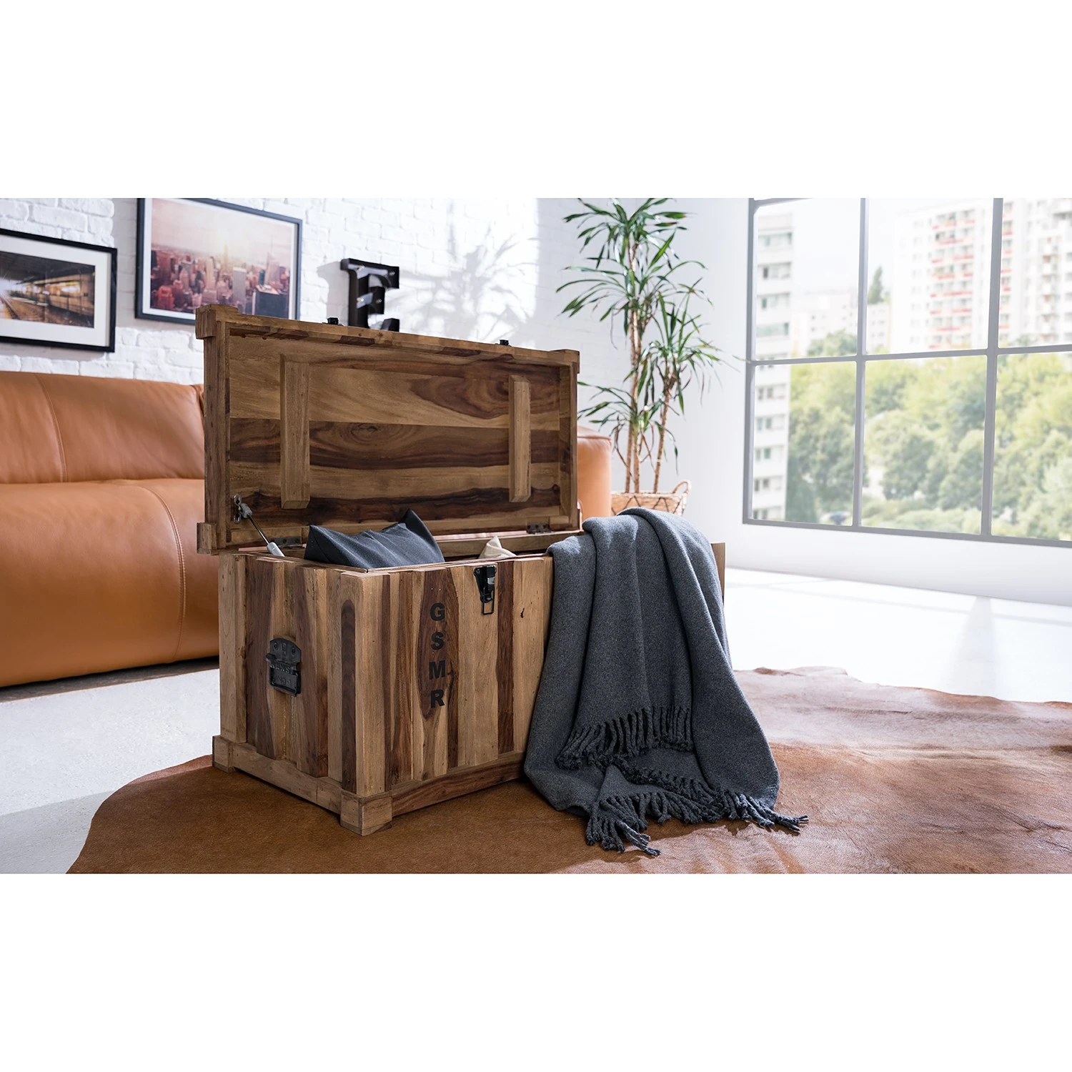 Wolf-Möbel Couchtisch Container II - Sheesham 3 Wolf-Möbel Couchtisch Container II - Sheesham – Bild 3