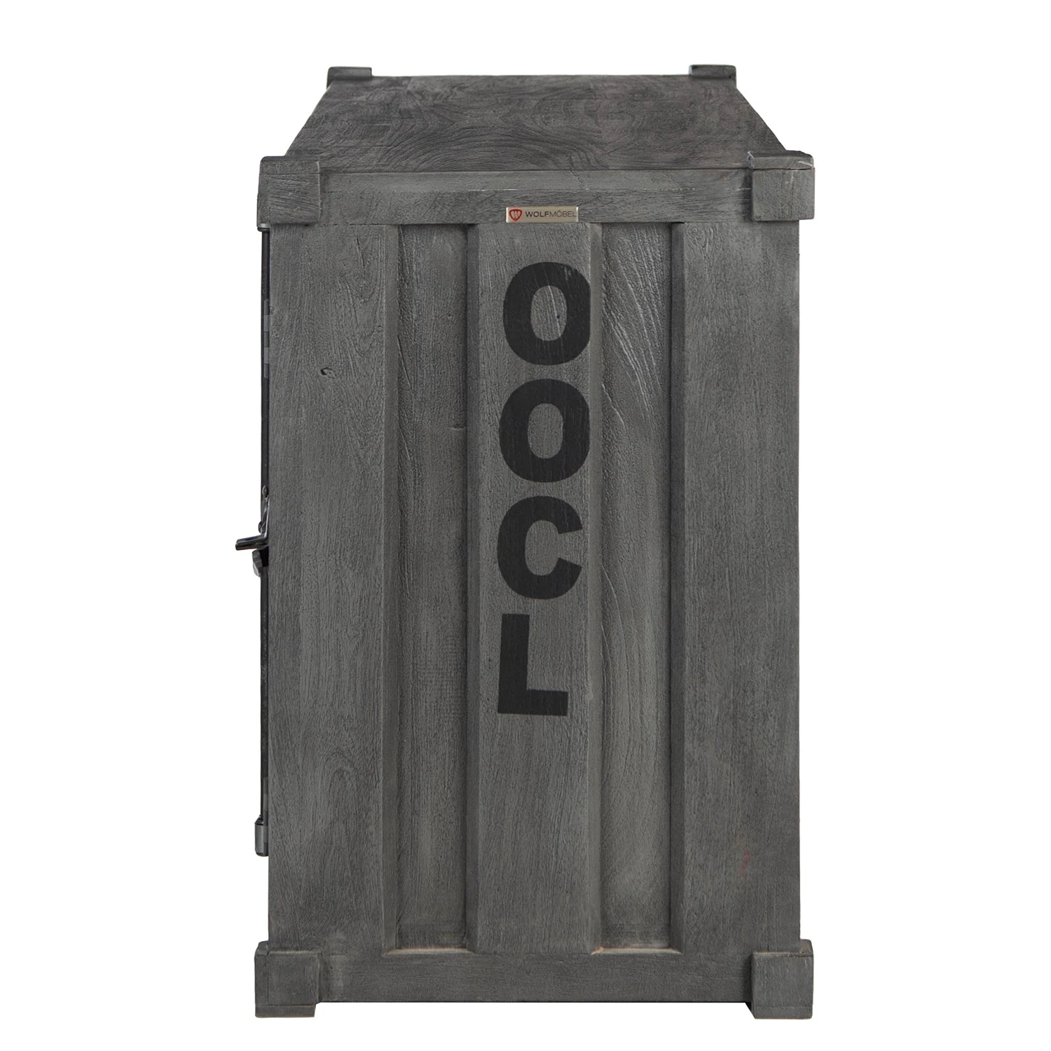 Wolf-Möbel TV-Lowboard Container I - Akazie massiv - Akazie Grau 6 Wolf-Möbel TV-Lowboard Container I - Akazie massiv - Akazie Grau – Bild 6