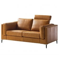Studio Copenhagen 2-Sitzer Sofa COSO Classic+ - Echtleder Taru: Hellbraun - Schwarz -Wohnzimmermöbel boutique en ligne 1000281817 211007 130704000067 DETAILS P000000001000281817