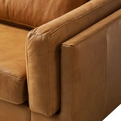 Studio Copenhagen 2-Sitzer Sofa COSO Classic+ - Echtleder Taru: Hellbraun - Schwarz -Wohnzimmermöbel boutique en ligne 1000281817 211007 13070400086 DETAILS P000000001000281817