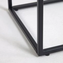 Loftscape Beistelltisch Rachel - Glas / Metall - Marmor Weiß Dekor / Schwarz 12 Loftscape Beistelltisch Rachel - Glas / Metall - Marmor Weiß Dekor / Schwarz -Wohnzimmermöbel boutique en ligne 1000282690 210729 06154300059 DETAILS P000000001000282690