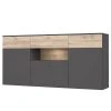 Loftscape Sideboard Corey - Inkl. Beleuchtung - Eiche Dekor / Grau