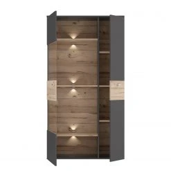 Loftscape Vitrine Corey - Inkl. Beleuchtung - Eiche Dekor / Grau - Glastür links 13 Loftscape Vitrine Corey - Inkl. Beleuchtung - Eiche Dekor / Grau - Glastür links -Wohnzimmermöbel boutique en ligne 1000282746 211109 144354000117 DETAILS P000000001000282746