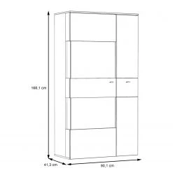 Loftscape Vitrine Corey - Inkl. Beleuchtung - Eiche Dekor / Grau - Glastür links 16 Loftscape Vitrine Corey - Inkl. Beleuchtung - Eiche Dekor / Grau - Glastür links -Wohnzimmermöbel boutique en ligne 1000282746 211109 144355000581 SKETCH DETAILS P000000001000282746 sketch