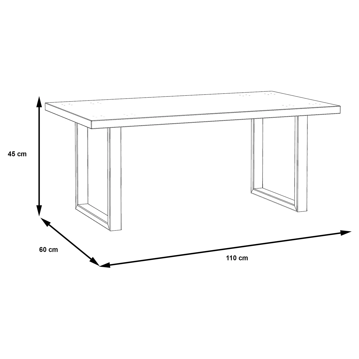 Loftscape Couchtisch Roscoe - Eiche Artisan Dekor / Schwarz 6 Loftscape Couchtisch Roscoe - Eiche Artisan Dekor / Schwarz – Bild 6