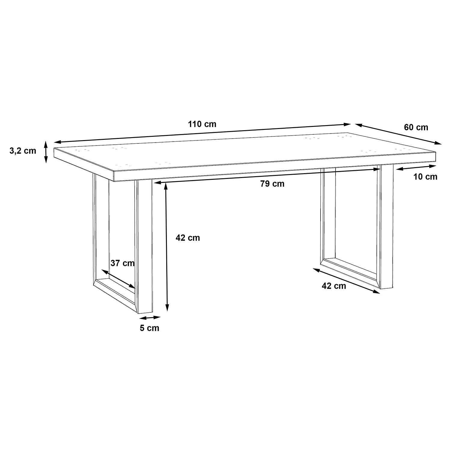 Loftscape Couchtisch Roscoe - Eiche Artisan Dekor / Schwarz 5 Loftscape Couchtisch Roscoe - Eiche Artisan Dekor / Schwarz – Bild 5