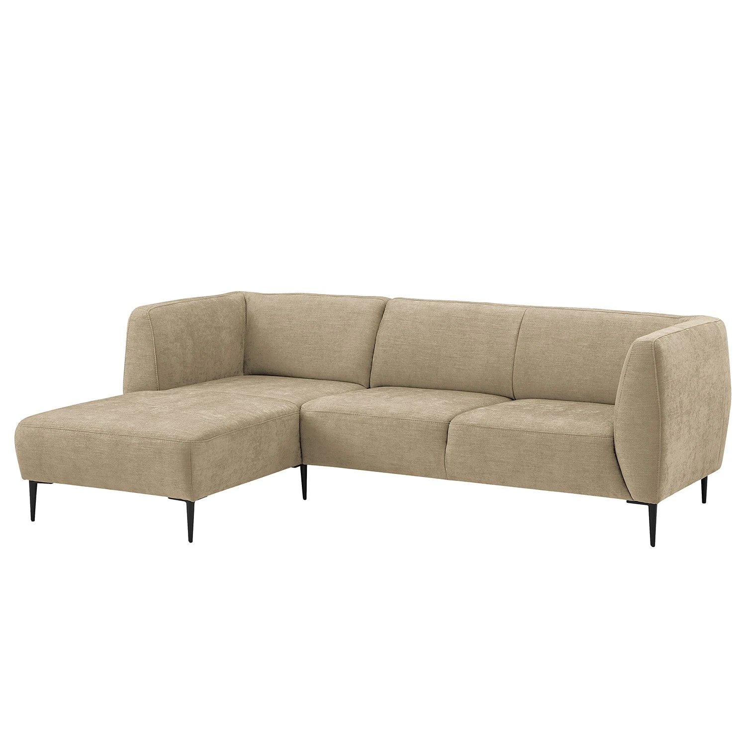 Ponsel Polstermöbel Ecksofa Colon - Flachgewebe Hada: Beige - Longchair davorstehend links 1 Ponsel Polstermöbel Ecksofa Colon - Flachgewebe Hada: Beige - Longchair davorstehend links