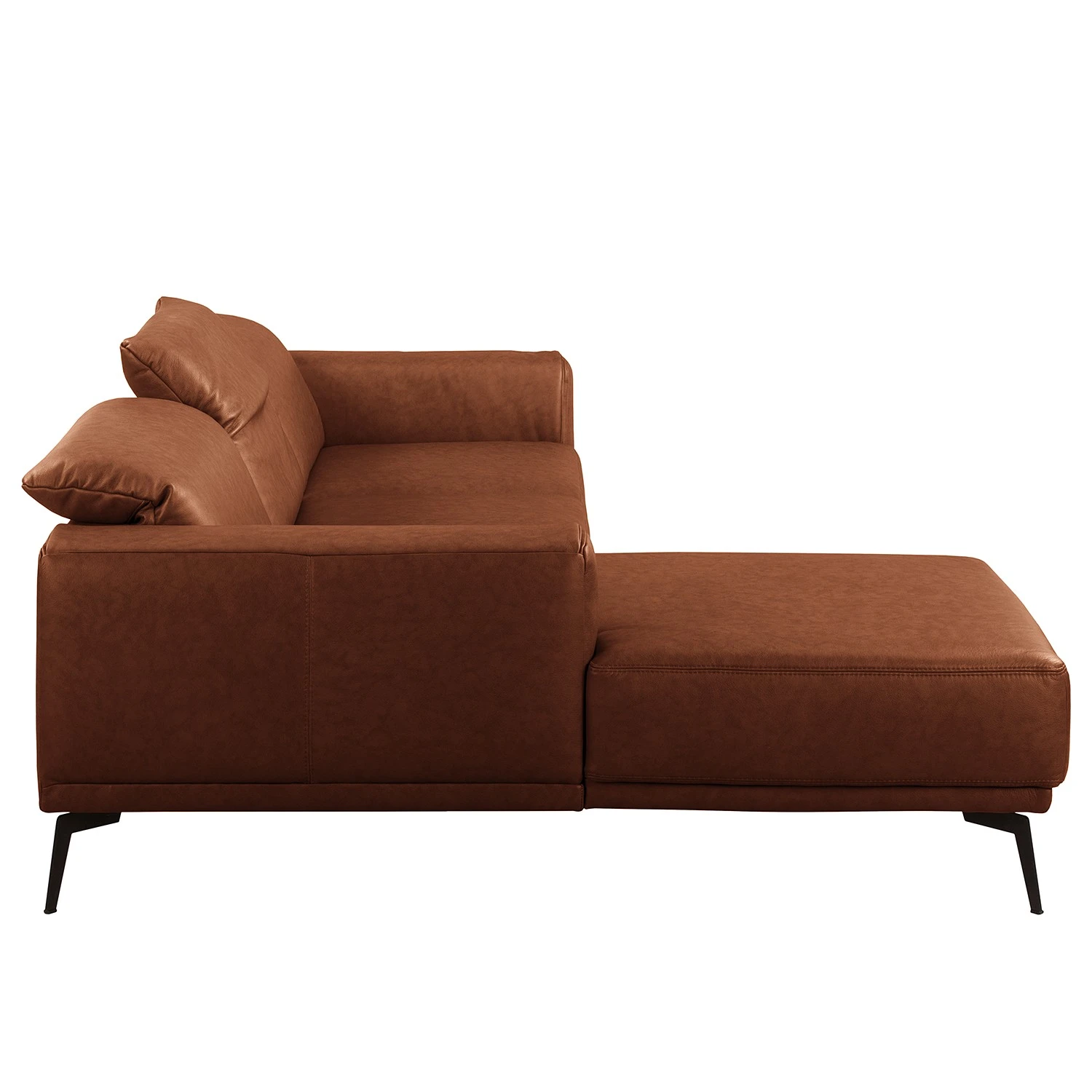 Ars manufacti Ecksofa Kalies - Echtleder - Echtleder Padme: Cognac - Longchair davorstehend links - Sitztiefenverstellung 3 Ars manufacti Ecksofa Kalies - Echtleder - Echtleder Padme: Cognac - Longchair davorstehend links - Sitztiefenverstellung – Bild 3