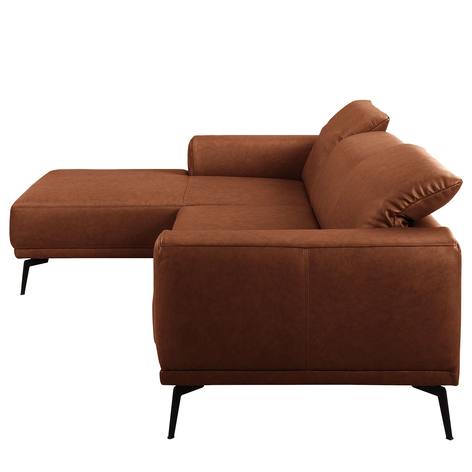 Ars manufacti Ecksofa Kalies - Echtleder - Echtleder Padme: Cognac - Longchair davorstehend links - Sitztiefenverstellung 6 Ars manufacti Ecksofa Kalies - Echtleder - Echtleder Padme: Cognac - Longchair davorstehend links - Sitztiefenverstellung – Bild 6