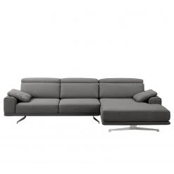 Ars manufacti Ecksofa Muna - Webstoff - Webstoff Arda: Anthrazit - Longchair davorstehend links -Wohnzimmermöbel boutique en ligne 1000283604 210902 05594200018 DETAILS P000000001000283604