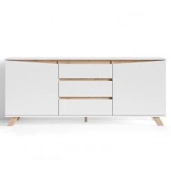 Norrwood Sideboard Rautha - Matt Weiß / Eiche Dekor - Breite: 180 cm -Wohnzimmermöbel boutique en ligne 1000283831 210805 14243400070 DETAILS P000000001000283831