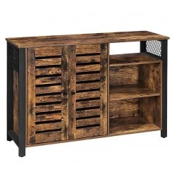 Red Living Kommode Condover IX - Braun / Schwarz