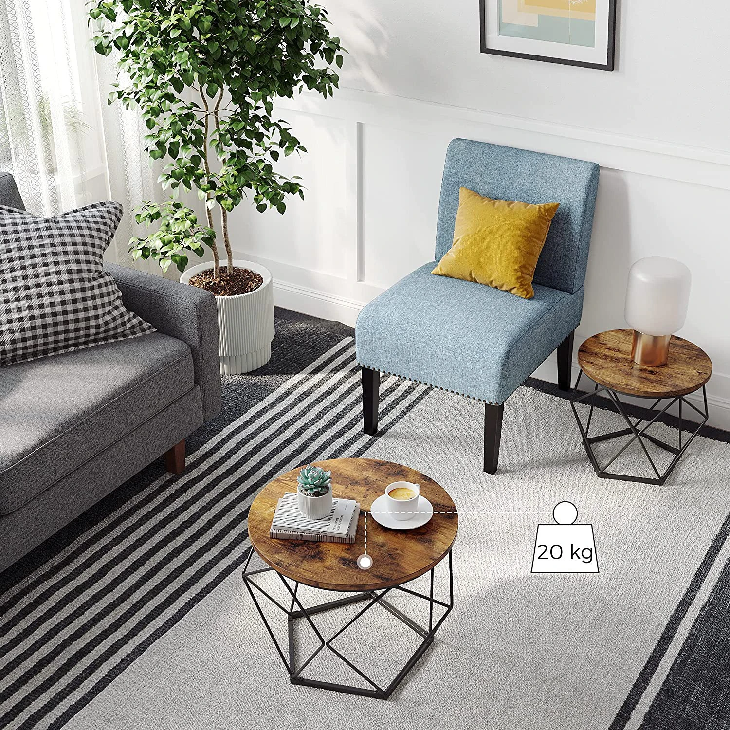 Red Living Couchtisch Tuxford II (2-teilig) - Braun 6 Red Living Couchtisch Tuxford II (2-teilig) - Braun – Bild 6