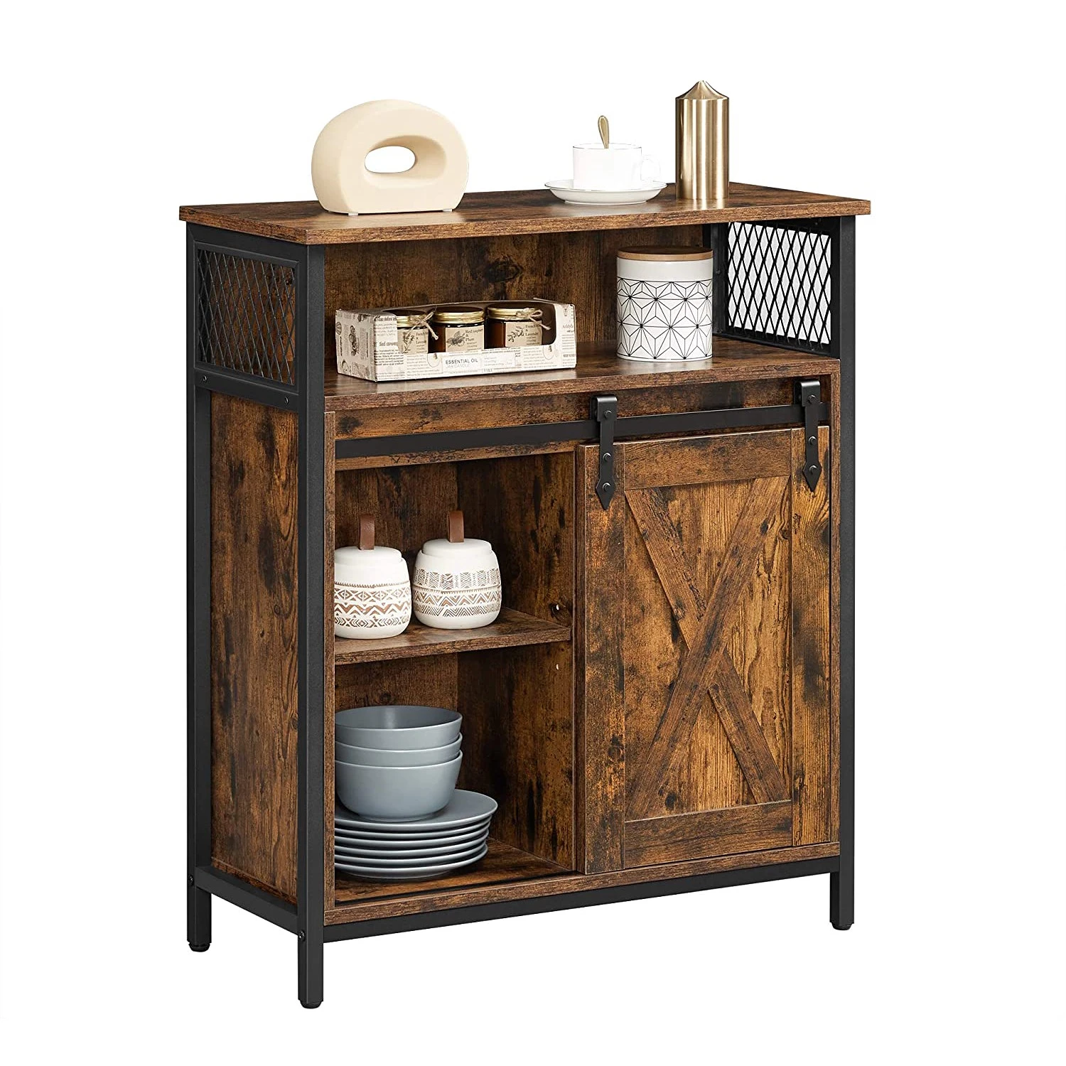 Red Living Kommode Hazlet I - Braun / Schwarz 6 Red Living Kommode Hazlet I - Braun / Schwarz – Bild 6