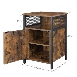 Red Living Beistelltisch Morristown - Braun / Schwarz 15 Red Living Beistelltisch Morristown - Braun / Schwarz -Wohnzimmermöbel boutique en ligne 1000283937 210813 06353800045 SKETCH DETAILS P000000001000283937 sketch