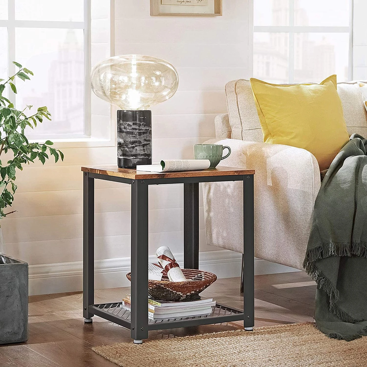 Red Living Beistelltisch Morristown II - Braun / Schwarz 4 Red Living Beistelltisch Morristown II - Braun / Schwarz – Bild 4