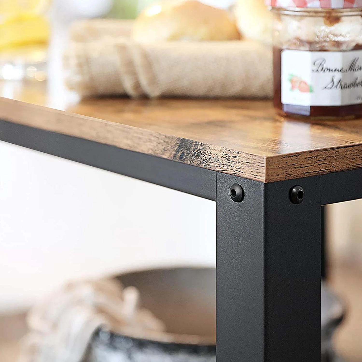 Red Living Beistelltisch Morristown II - Braun / Schwarz 6 Red Living Beistelltisch Morristown II - Braun / Schwarz – Bild 6