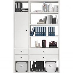 Fredriks Aktenregal-Kombination Emporio IV - Lack Weiß -Wohnzimmermöbel boutique en ligne 1000284219 211012 16544600069 DETAILS P000000001000284219