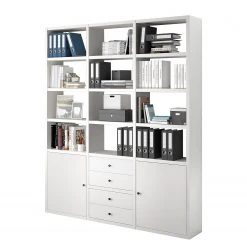 Fredriks Aktenregal-Kombination Emporio V - Lack Weiß