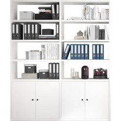 Fredriks Aktenregal-Kombination Emporio II - Lack Weiß -Wohnzimmermöbel boutique en ligne 1000284225 211012 16544700094 DETAILS P000000001000284225