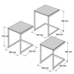 Red Living Beistelltisch Elyrie (3er-Set) - Kiefer massiv / Metall - Kiefer / Schwarz 9 Red Living Beistelltisch Elyrie (3er-Set) - Kiefer massiv / Metall - Kiefer / Schwarz -Wohnzimmermöbel boutique en ligne 1000284309 210809 06081500017 SKETCH DETAILS P000000001000284309 sketch