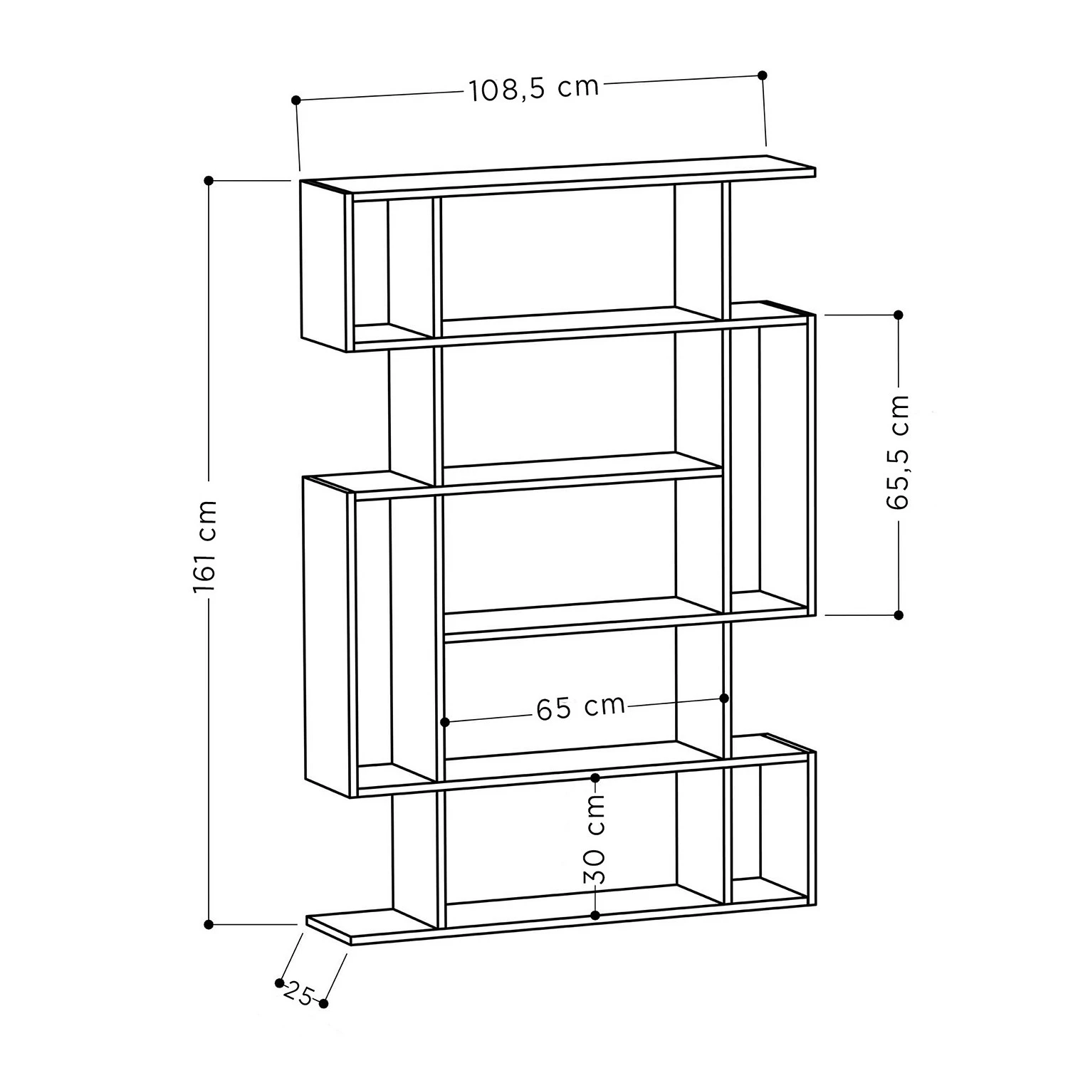 Red Living Regal Rioca - Eiche Sonoma Dekor / Anthrazit 3 Red Living Regal Rioca - Eiche Sonoma Dekor / Anthrazit – Bild 3