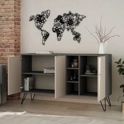 Loftscape Sideboard Caceres - Metall - Mocha / Grau -Wohnzimmermöbel boutique en ligne 1000284344 210809 06083400098 MOOD DETAILS P000000001000284344 mood