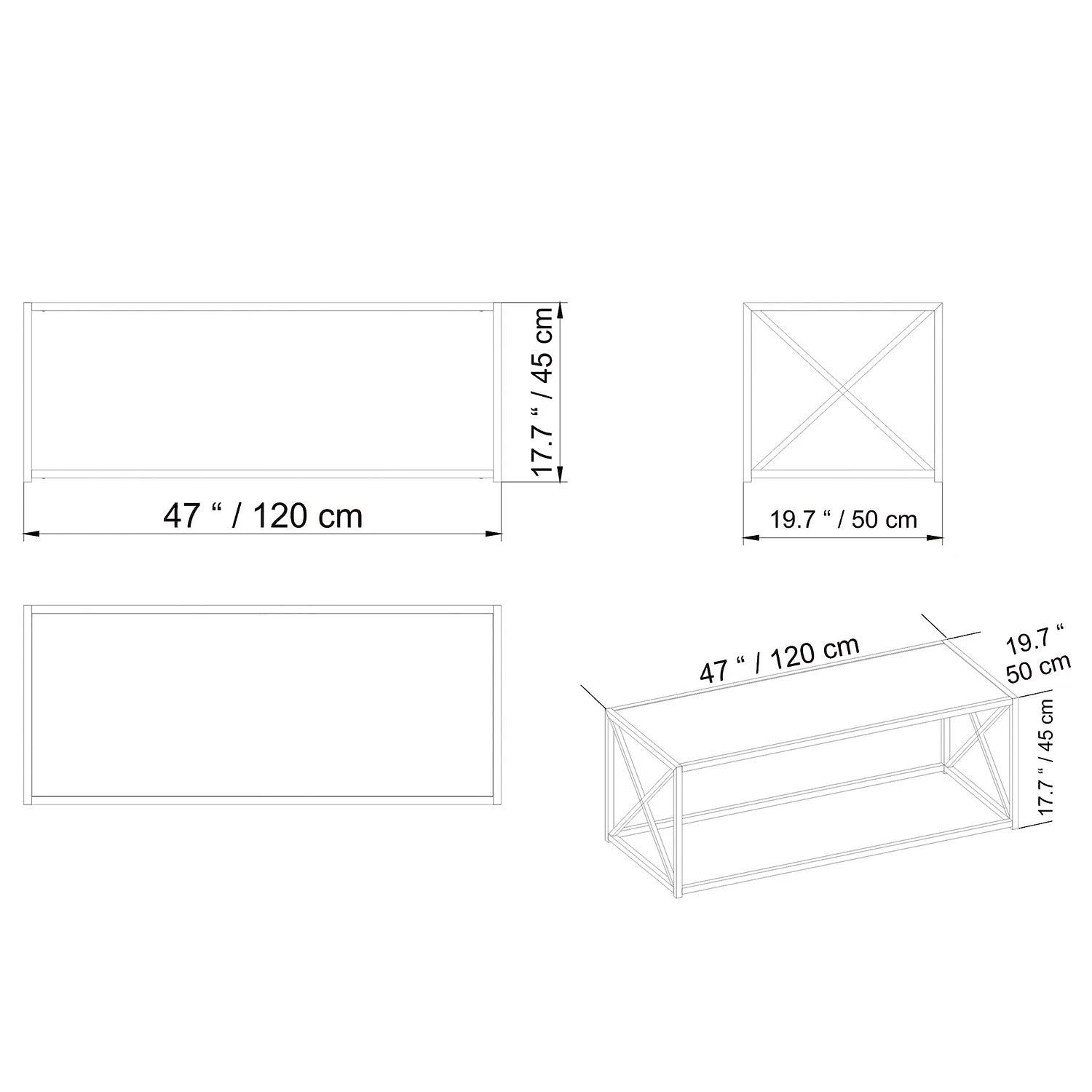 Loftscape Couchtisch Graham - Glas / Metall - Gold / Grau 5 Loftscape Couchtisch Graham - Glas / Metall - Gold / Grau – Bild 5